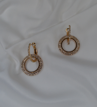 Load image into Gallery viewer, Double Hoop Drop Earrings
