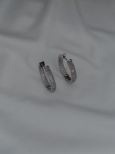 Load image into Gallery viewer, Platinum Plated Cuff Hoops
