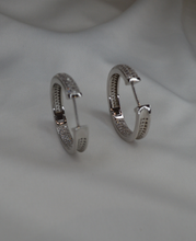 Load image into Gallery viewer, Platinum Plated Cuff Hoops
