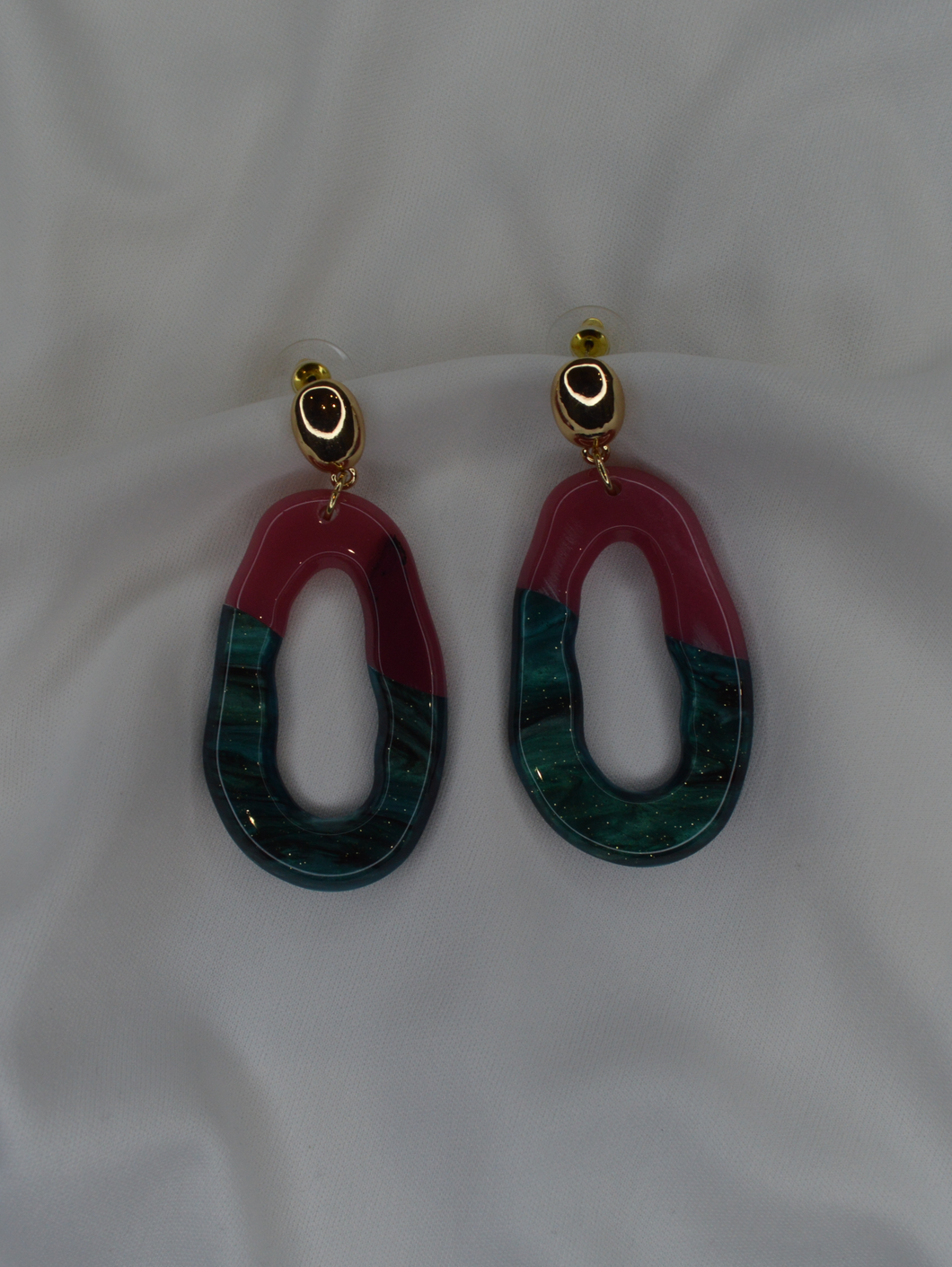 Multi Resin Drop Earrings