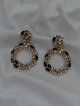 Load image into Gallery viewer, Mixed Diamante Hoop Earrings
