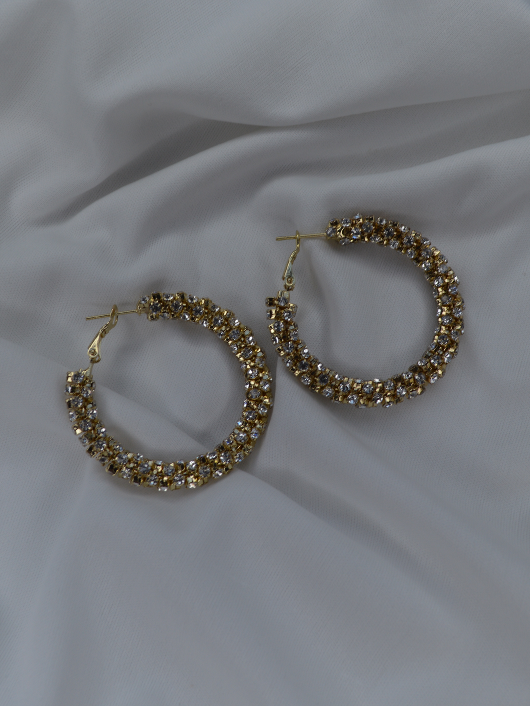 Diamante Encrusted Hoops