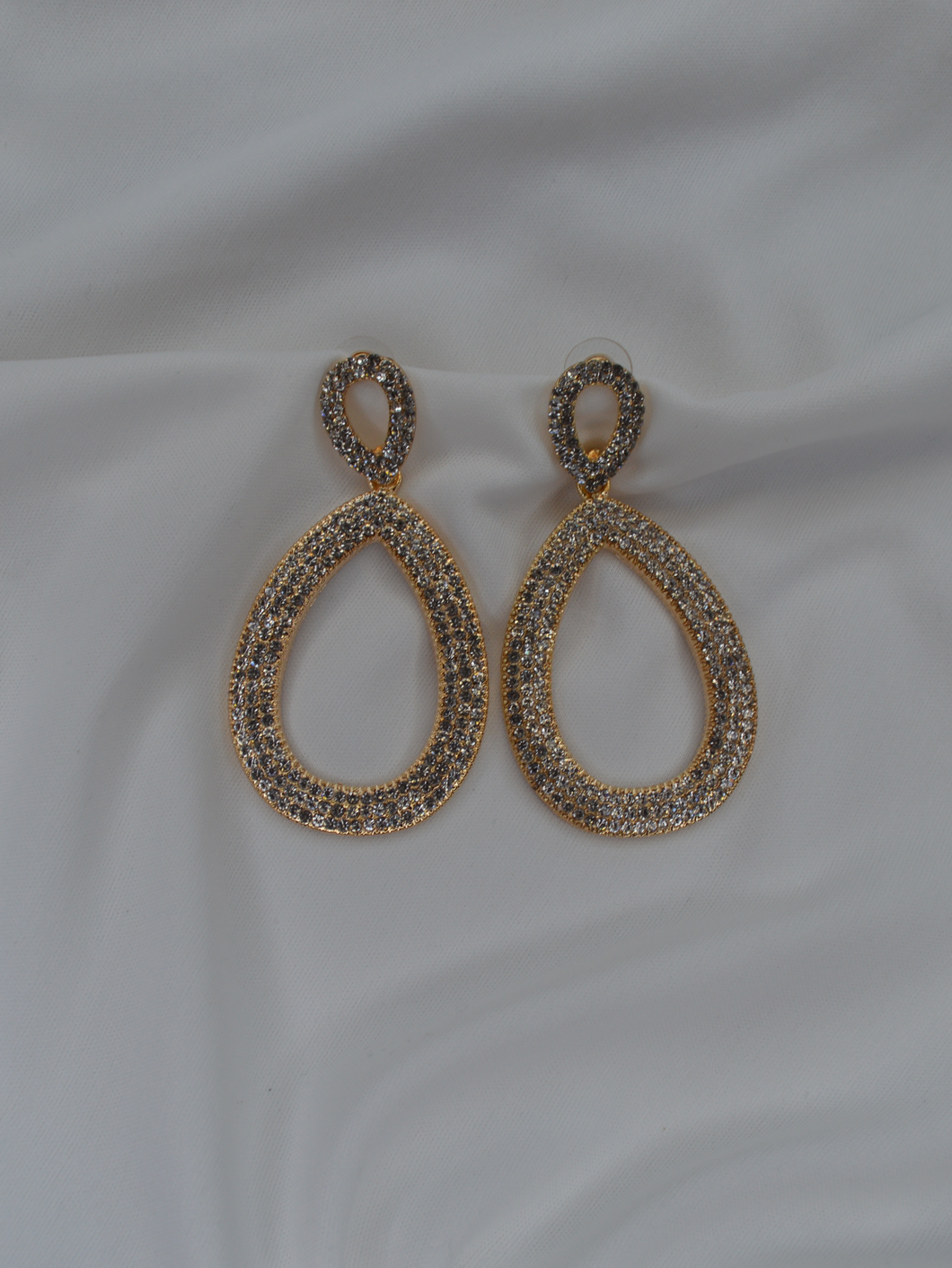 Hollow Pear Drop Earrings