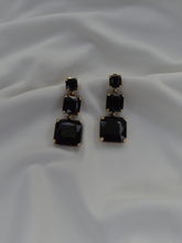 Load image into Gallery viewer, Triple Stone Drop Earrings
