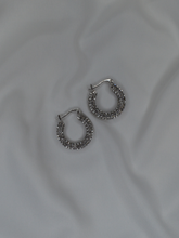 Load image into Gallery viewer, Diamante Buckle Hoops
