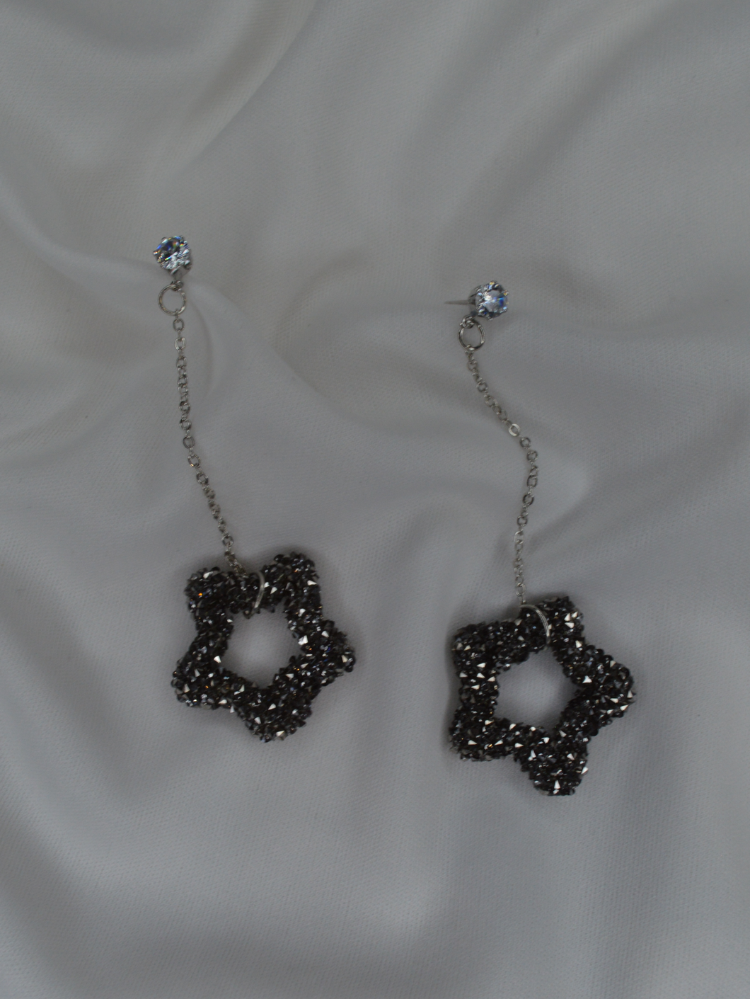 Floating Star Drop Earrings