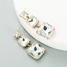 Load image into Gallery viewer, Triple Stone Drop Earrings
